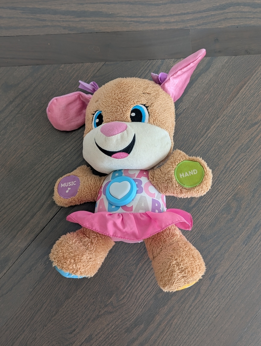 Fisher-Price Laugh & Learn Smart Stages Sis Puppy Plush Learning Toy for Baby